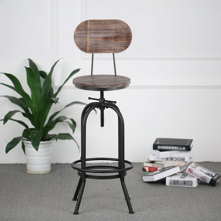 industrial looking bar stools backless ikayaa industrial style adjustable swivel bar stools kitchen dining backrest chair industrial looking bar stools backless ikayaa industrial style adjustable swivel bar stools kitchen dining backrest chair